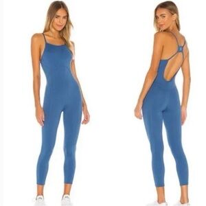 Free People Movement Side to Side Onesie Jumpsuit Blue Size S